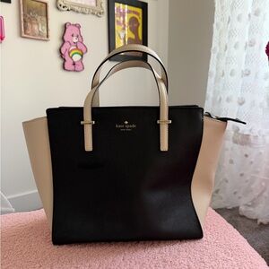 Kate Spade Black and Cream Tote Bag
